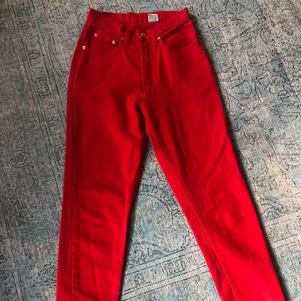 Vintage red jeans